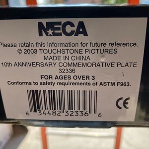 Nightmare Before Christmas 10th Anniversary Plate. Brand New